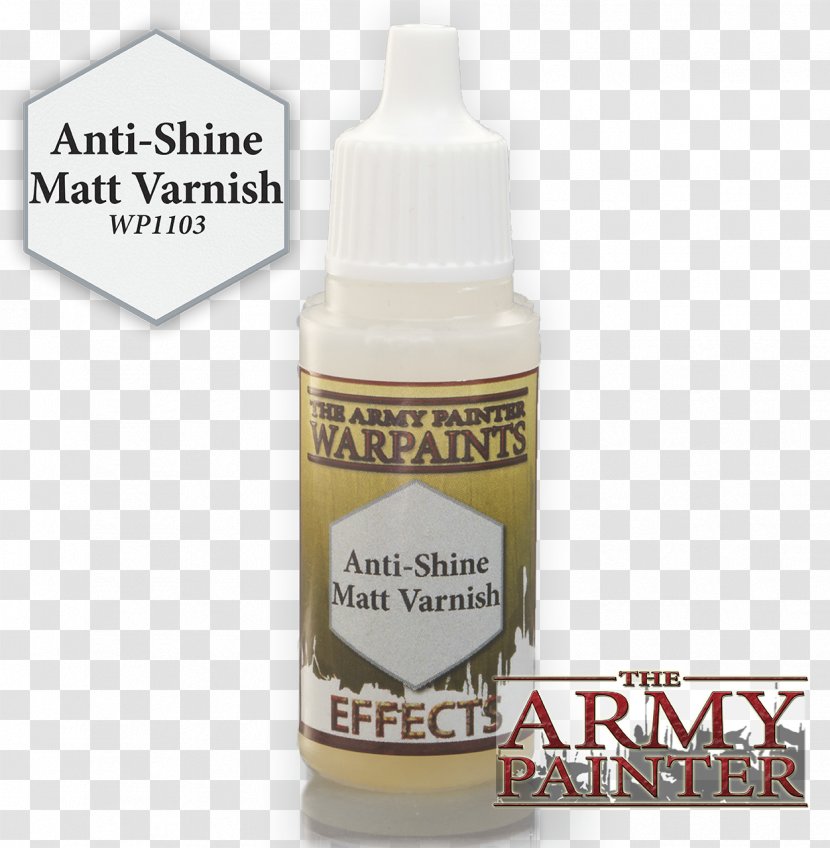Painting Varnish The Army-Painter ApS Liquid Transparent PNG