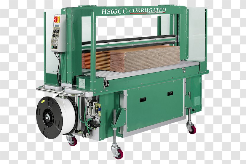 Strapping Machine Corrugated Fiberboard Die Cutting Manufacturing - Flexography - Lines Transparent PNG