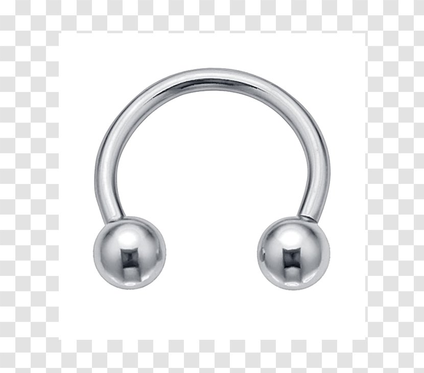 Earring Nese Septum-piercing Body Jewellery Piercing Barbell - Platinum Transparent PNG