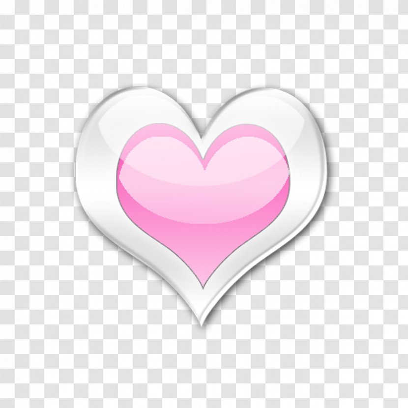 Heart Font - Flower - Pink Transparent PNG