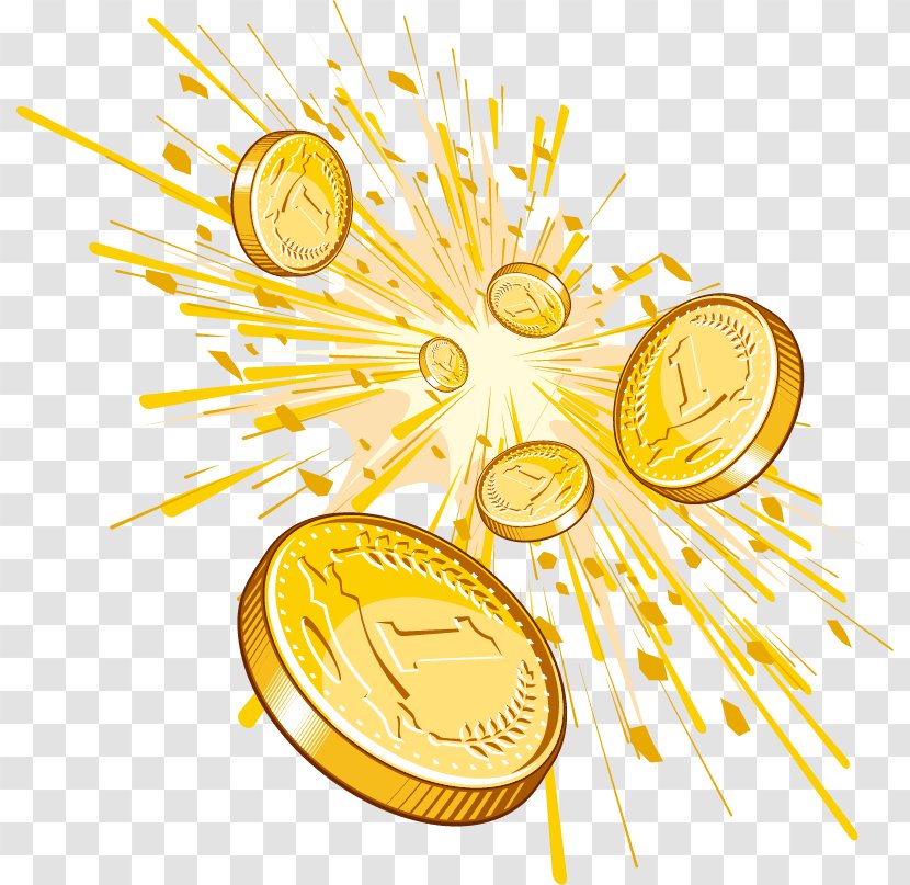 Gold Coin Penny Image - Obverse And Reverse - Blinker Poster Transparent PNG