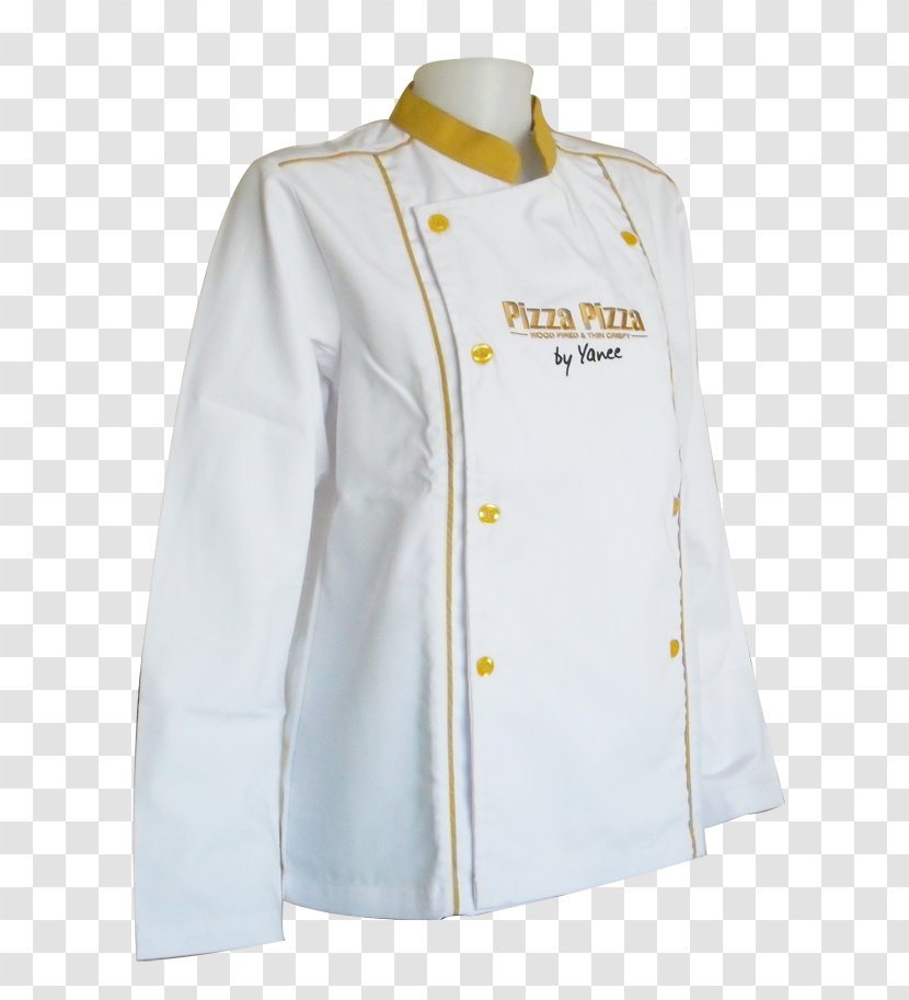 Chef's Uniform Top Outerwear Collar Sleeve - Clothing - Cook Transparent PNG