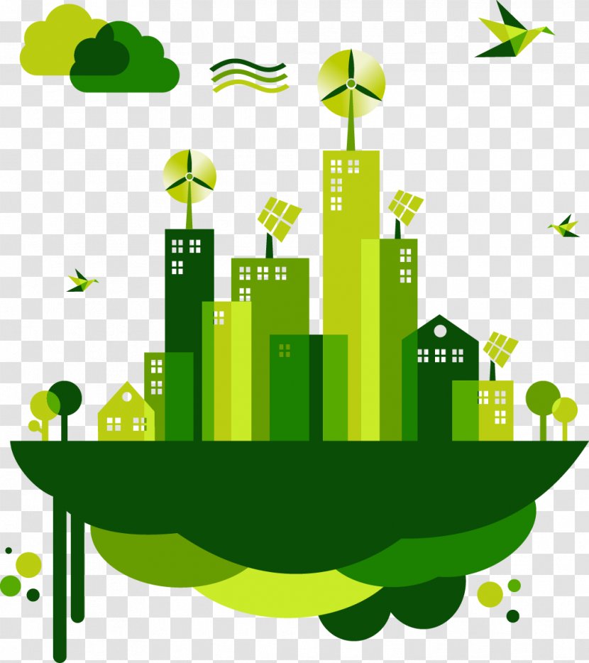 Sustainability Location Research Building Management - Plant - Cartoon Flat Green City Transparent PNG
