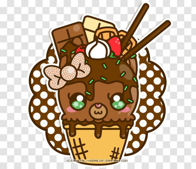Clip Art Christmas - Gift Basket - Cute Ice Cream Transparent PNG