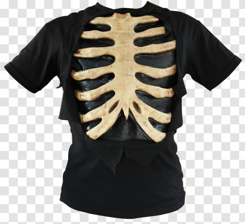 T-shirt Bone Rib Cage Shoulder - Tshirt Transparent PNG