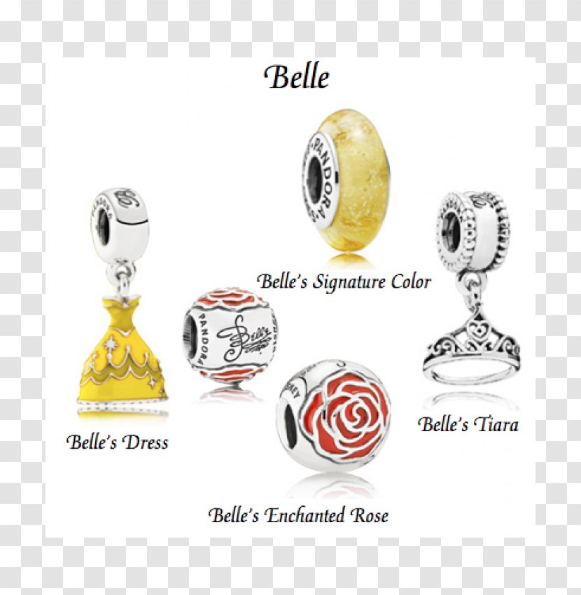 Belle Pandora Charm Bracelet The Walt Disney Company - Jewellery Transparent PNG