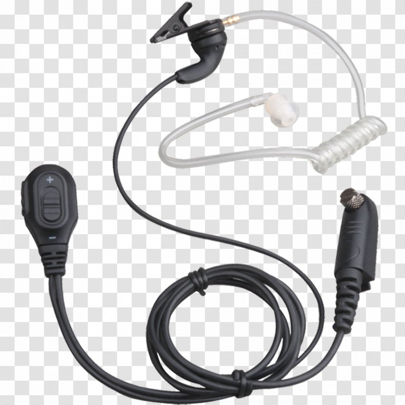 Two-way Radio Microphone Hytera Headset Digital Mobile - Audio - Walkie Talkie Transparent PNG
