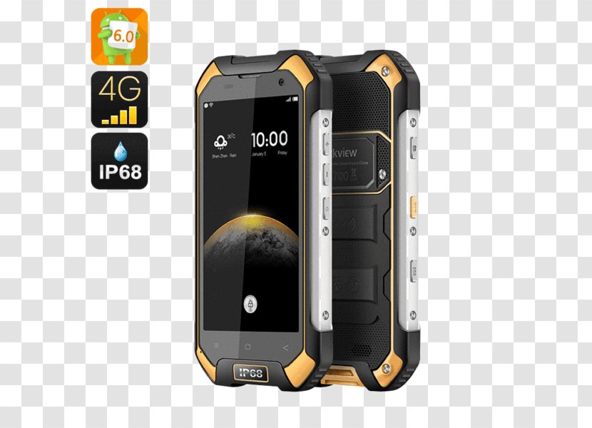 IP Code Android Blackview BV6000s Rugged Computer Smartphone Transparent PNG