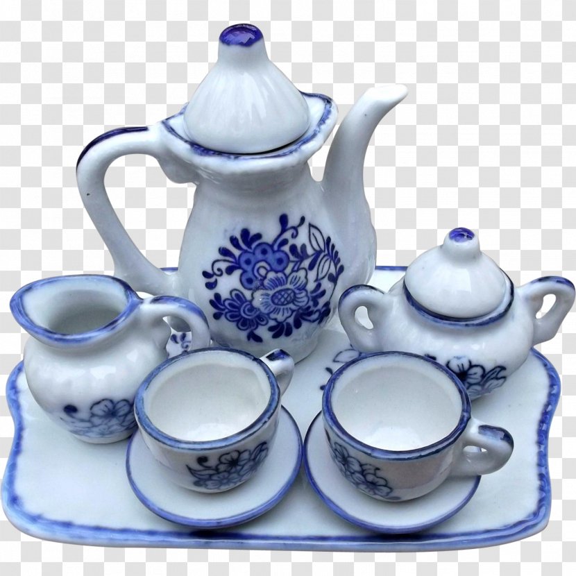 Tea Set Teapot White Porcelain Transparent PNG