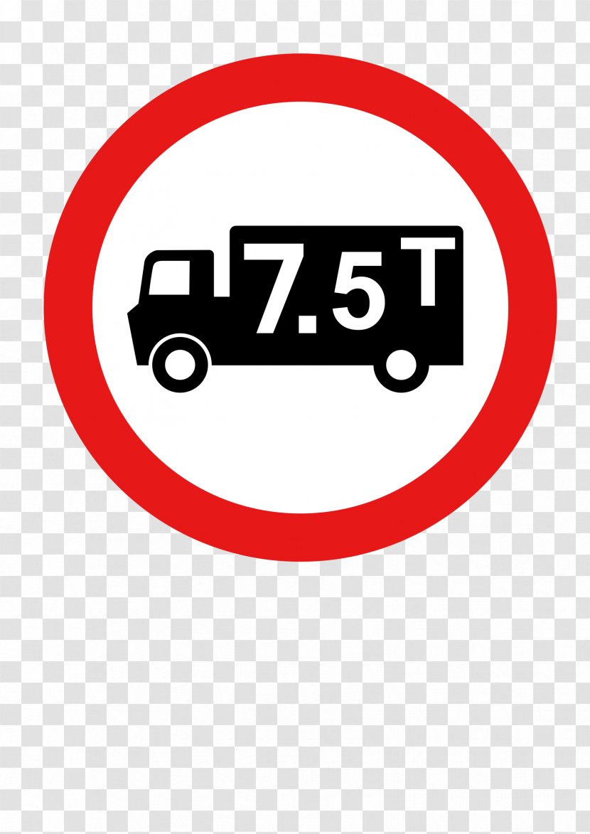 Traffic Sign Weight Warning Speed Limit - Signage - Truck Clipart Transparent PNG