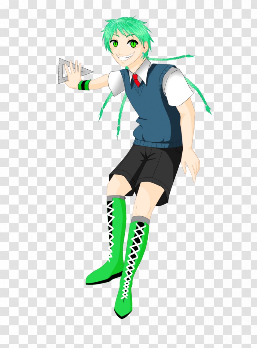 Cartoon Green Costume Shoe - Flower - Tagname Transparent PNG