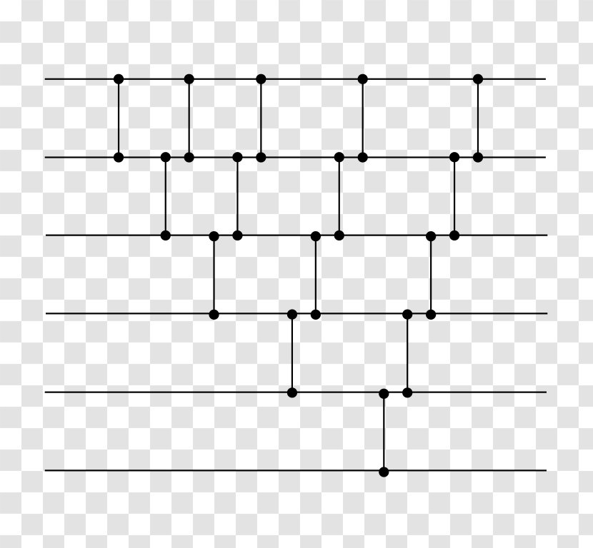 Sorting Network Algorithm Batcher Odd–even Mergesort Computer Science Insertion Sort - Tree Transparent PNG