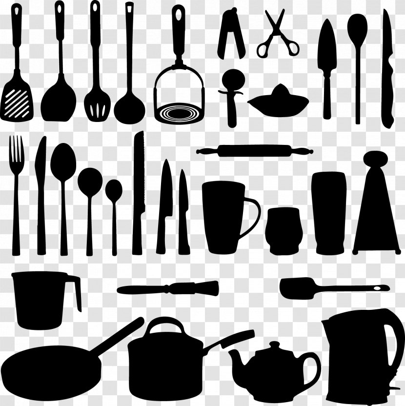 Kitchen Utensil Clip Art - Cutlery - Vector Hand-painted Transparent PNG