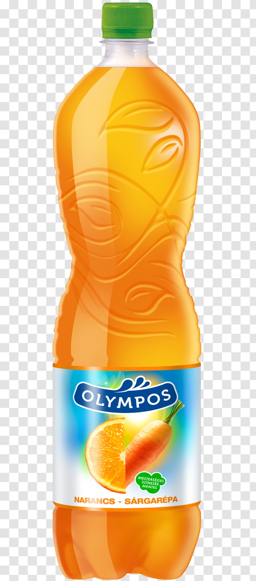 Orange Juice Drink Soft Liquid Bottle Transparent PNG