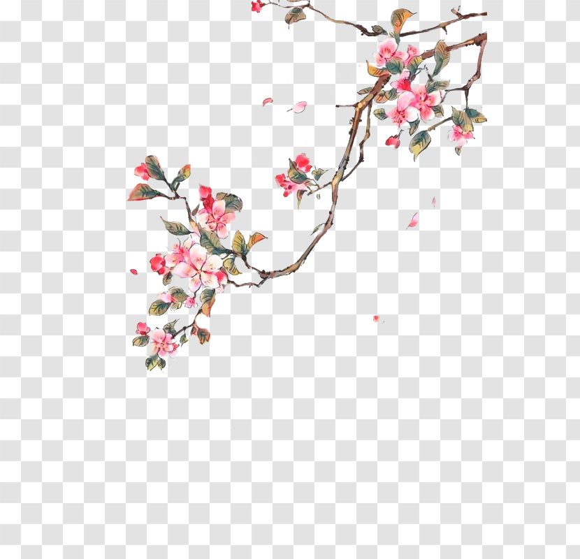Drawing Watercolor Painting - Flowering Plant Transparent PNG