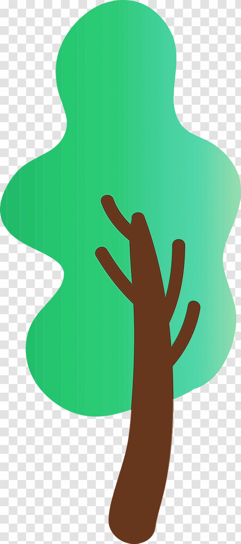 Green Finger Hand Gesture Plant Transparent PNG