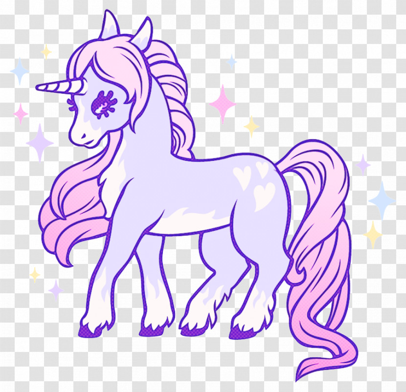 Hair Mane Violet Horse Purple Transparent PNG