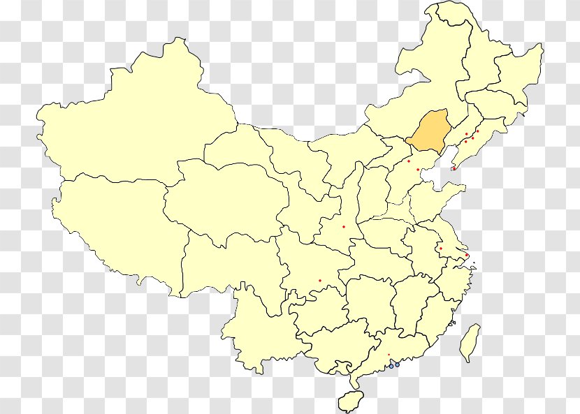 Chahar Province Liaodong Peninsula Andong Rehe - Map - Khitan Transparent PNG