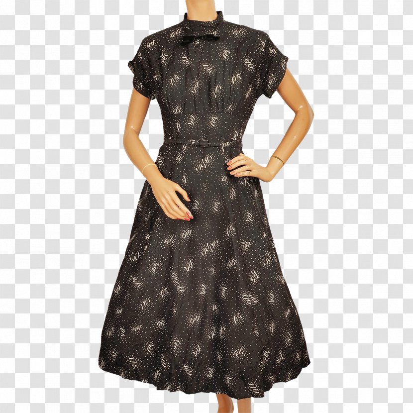 Polka Dot Cocktail Dress Sleeve - Clothing Transparent PNG