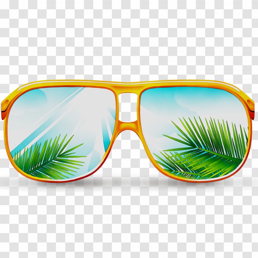 Sunglasses Goggles Yellow Product - Green - Tree Transparent PNG
