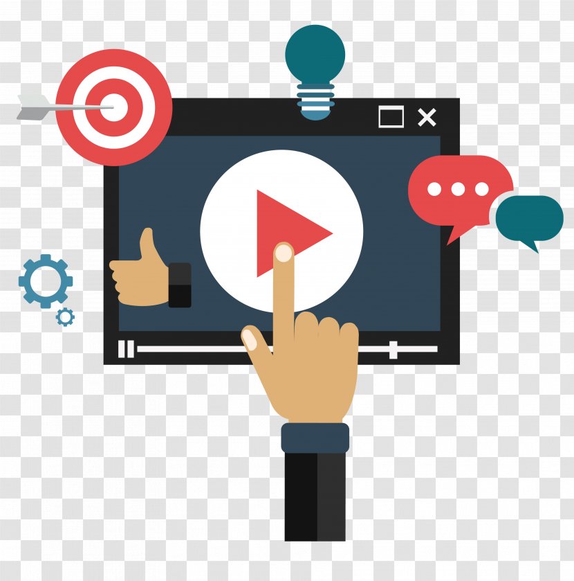 Digital Marketing Social Video Promotion Corporate - Sign Transparent PNG