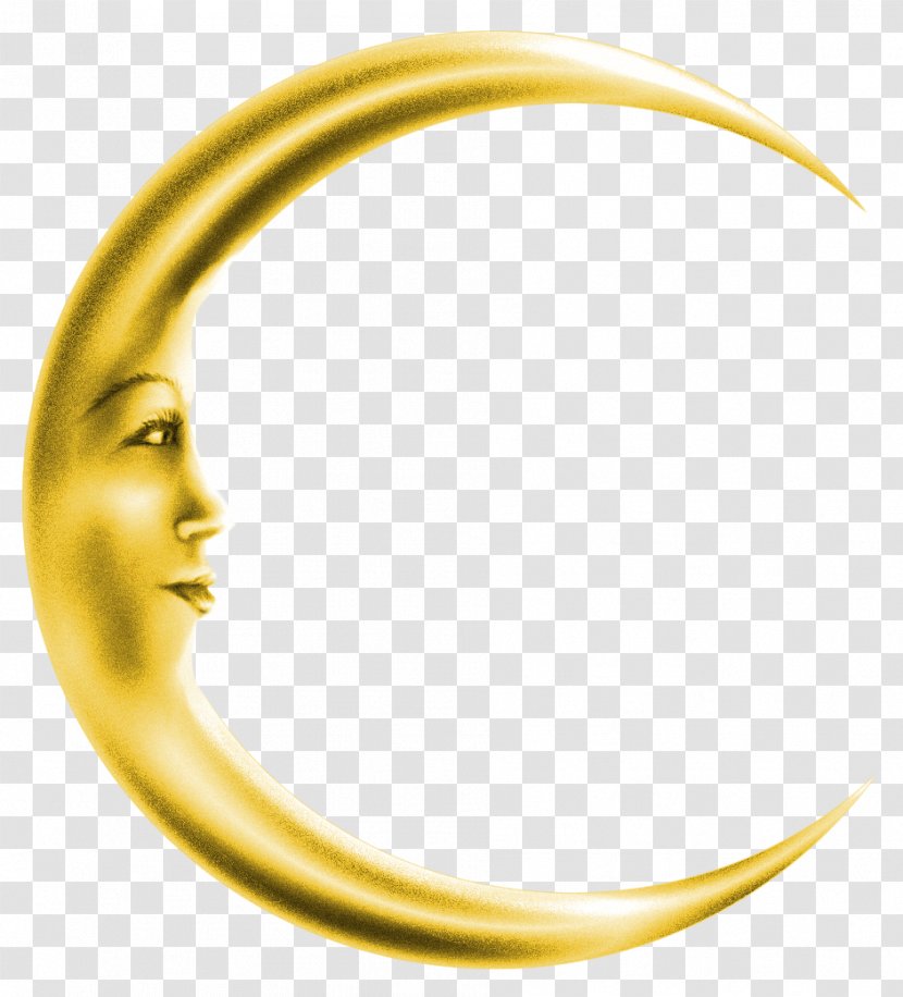 Moon Clip Art - Symbol - Crescent Pictures,Golden Transparent PNG