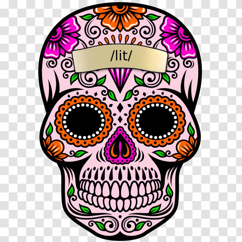 Calavera Day Of The Dead Aztec Death Mask - Flower Transparent PNG