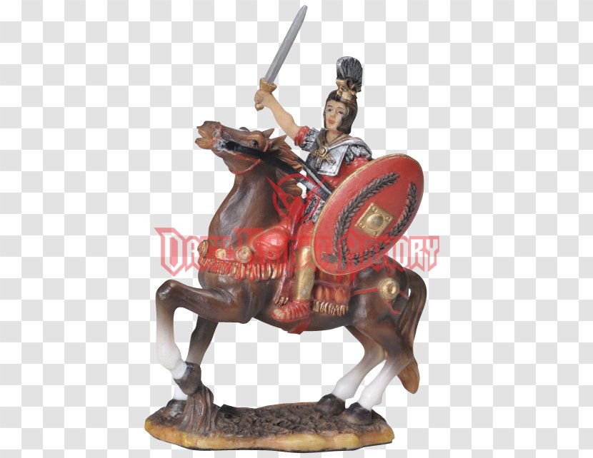 Horse Equestrian Statue Roman Army Figurine - Principes Transparent PNG
