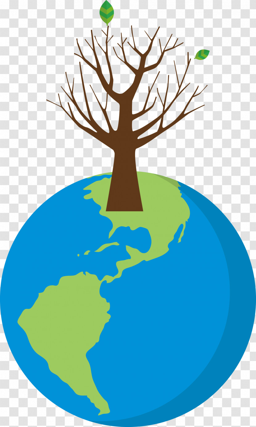 Earth Tree Go Green Transparent PNG