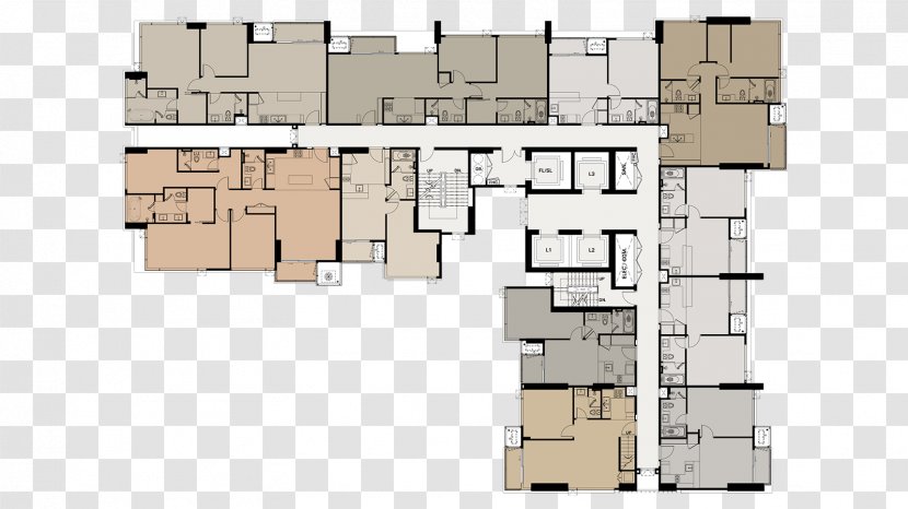 Floor Plan Building Apartment Storey Noble Remix - Facade Transparent PNG