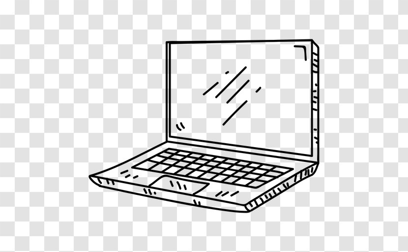 Laptop Background - Technology - Line Art Transparent PNG