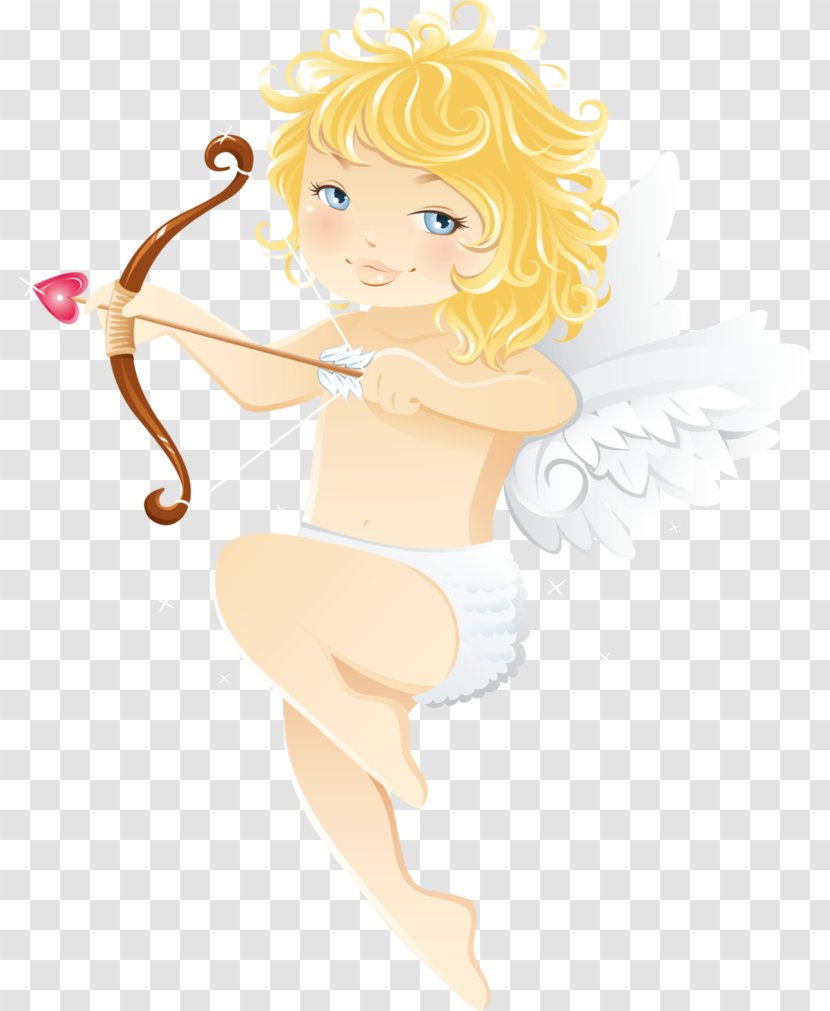Cupid Angel Love Valentine's Day Clip Art - Flower Transparent PNG