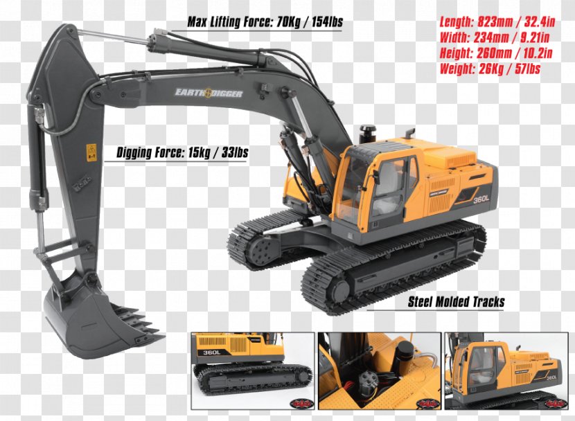 Excavator Hydraulics Heavy Machinery Hydraulic Architectural Engineering Transparent PNG