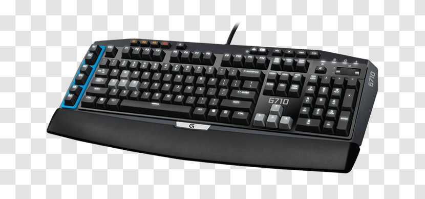Computer Keyboard Logitech G710 Plus Gaming Keypad - Output Device Transparent PNG