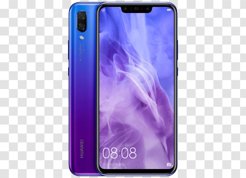 Huawei Nova 3i P20 Pro Smartphone - Purple Transparent PNG