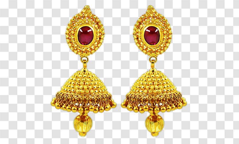 Battulaal Prayag Narayan Jewellers Ruby Earring Jewellery Gold Transparent PNG