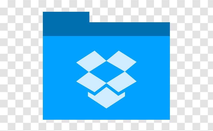 Blue Square Angle Symmetry - Triangle - Dropbox Transparent PNG