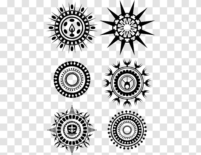 Tattoo Polynesia Circle Clip Art Transparent PNG