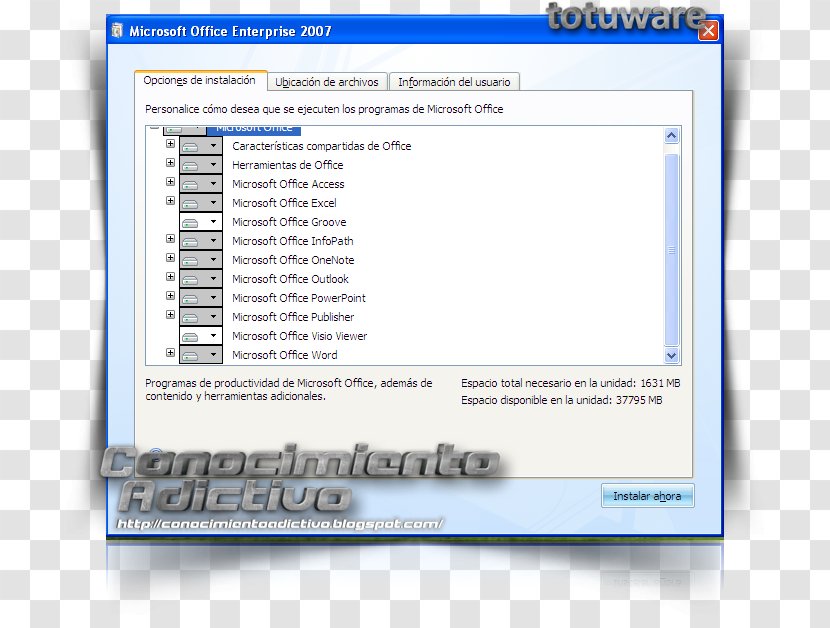 Font Brand Microsoft Office 2007 - Multimedia Transparent PNG