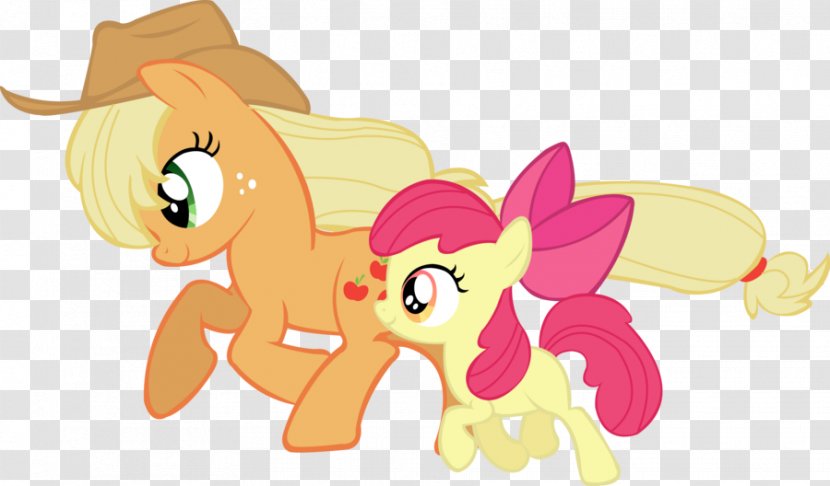 Pony Applejack Rainbow Dash Horse Yellow - Cartoon - Apple Blossom Transparent PNG