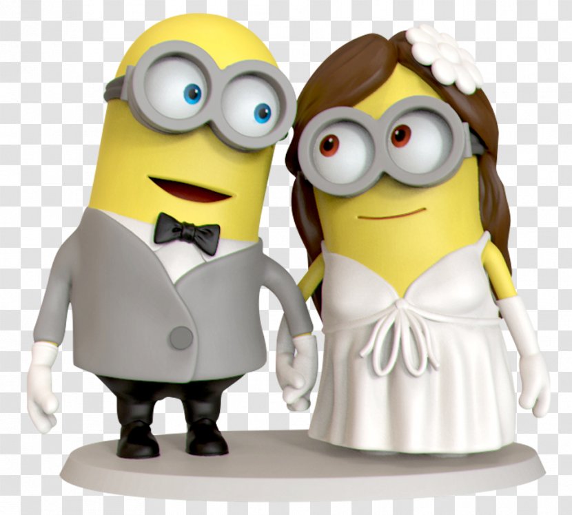 Wedding Cake Topper Birthday Minions - Despicable Me Transparent PNG