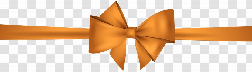 Ribbon Clip Art - Orange - Bow Transparent PNG