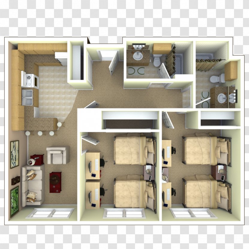 University Of Cincinnati Park Apartments House Dormitory - Renting - Floor Transparent PNG