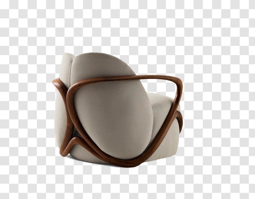 Chair Upholstery Velvet Textile Padding - Furniture - Creative White Sofa Transparent PNG