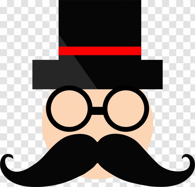 Clip Art Openclipart Hat Free Content - Moustache Transparent PNG