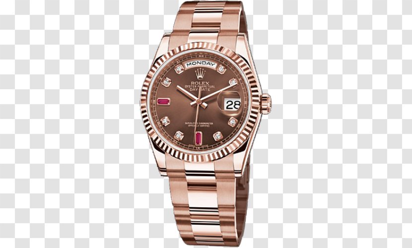 Watch Rolex Day-Date Oyster Clock - Silver - Counterfeit Transparent PNG