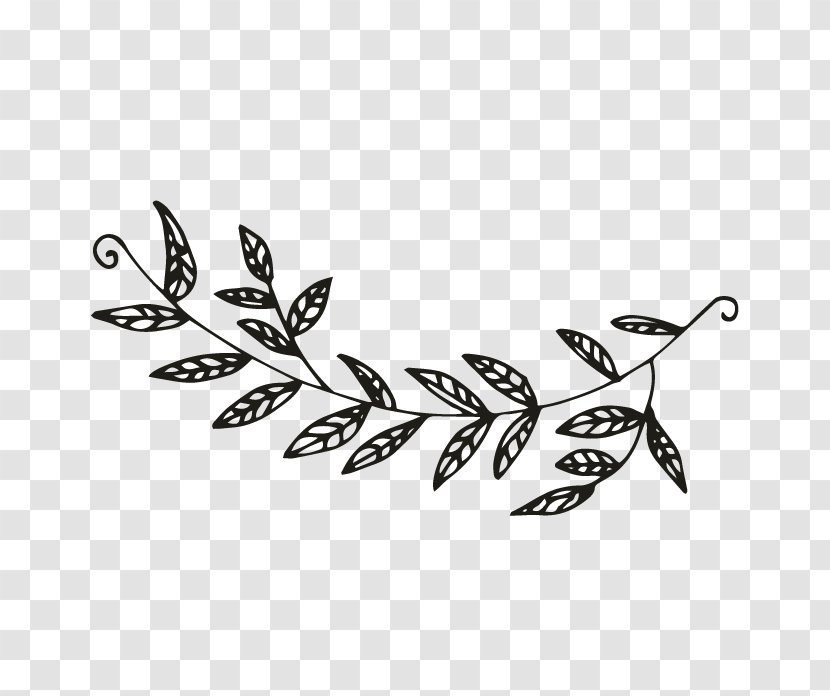Feather Twig Body Jewellery Leaf Font - Oakleaf Hydrangea Transparent PNG