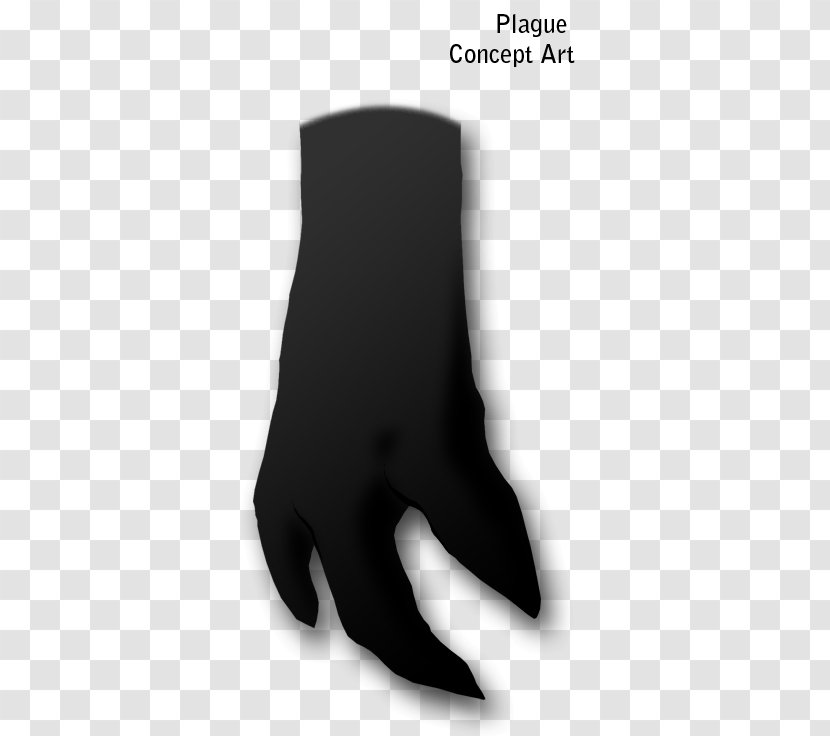 Black White Silhouette - Hand Man Transparent PNG