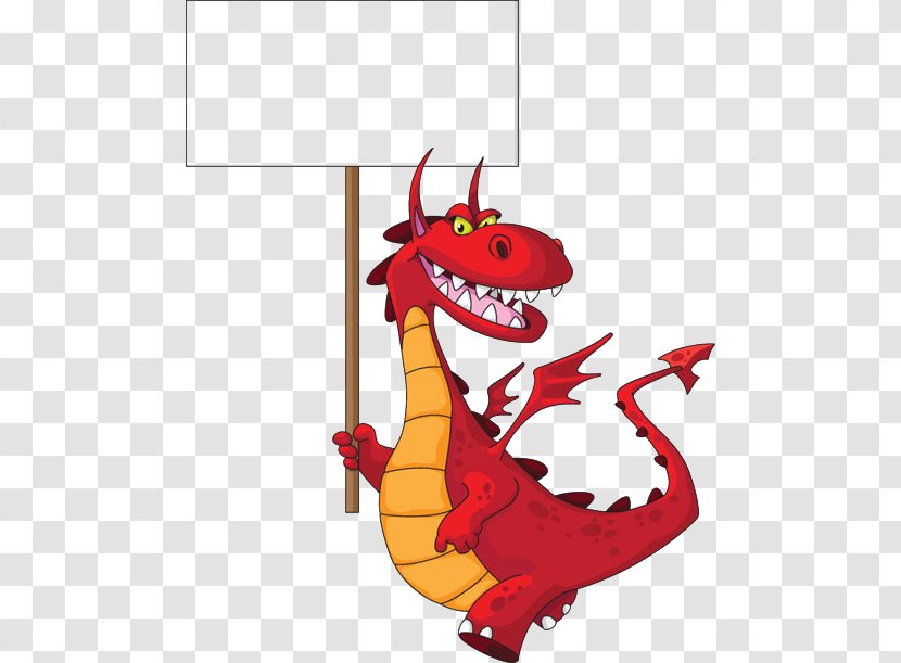 Cartoon Dragon Clip Art - Photography - Red Dragons Transparent PNG