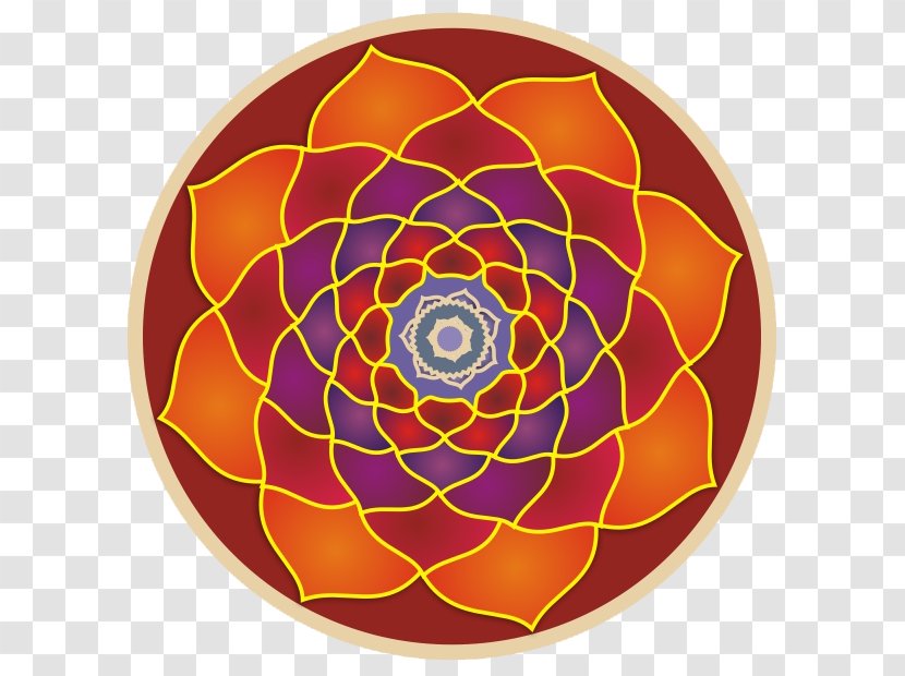 Symmetry Circle Tableware Pattern - Yellow - Hatha Yoga Transparent PNG